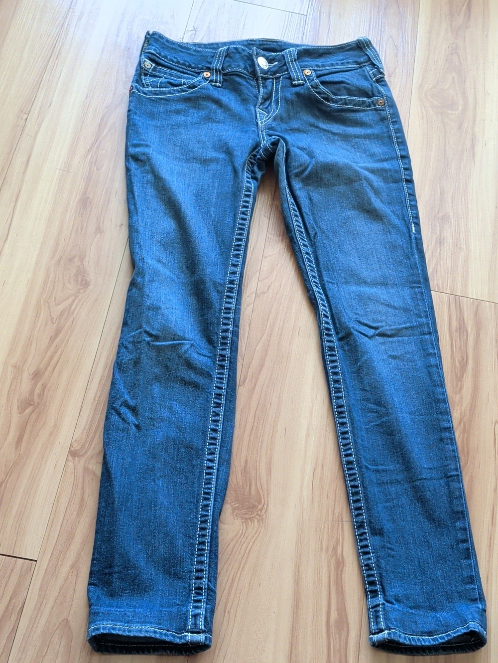 Classic Women's Dark Blue Stretch Jeans